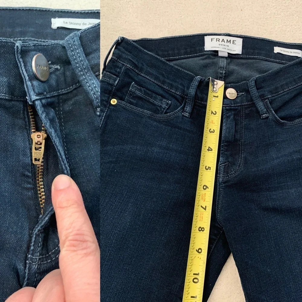 Frame Le Jeans Skinny De Jeanne Jeans Dark wash size 26 - Picture 16 of 16
